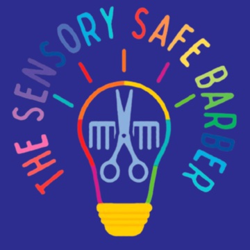 The Sensory Safe Barber certification badge